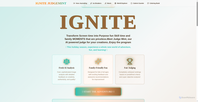 Security scan screenshot of http://ignited.fun/