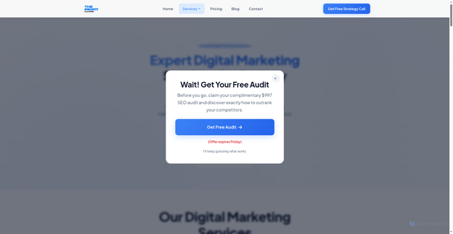 Security scan screenshot of https://theprofitplatform.com.au/services/