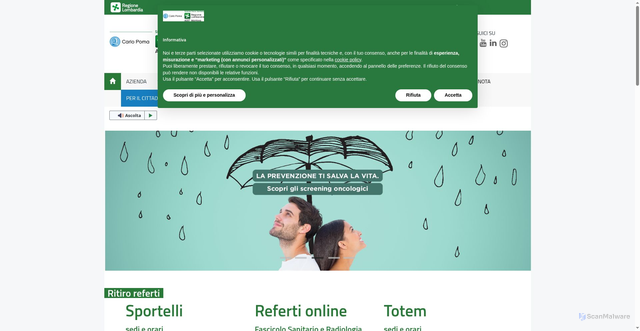 Security scan screenshot of https://www.asst-mantova.it/