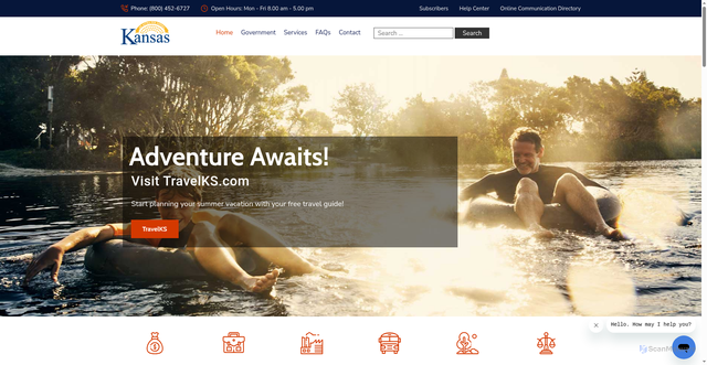Security scan screenshot of https://portal.kansas.gov/