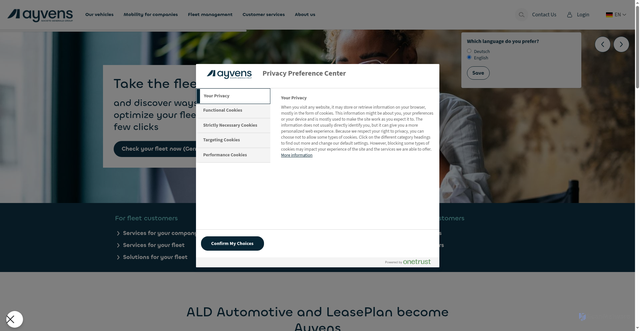 Security scan screenshot of https://leaseplan.com