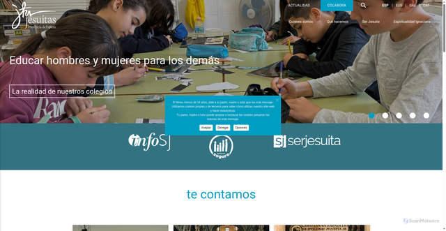 Security scan screenshot of https://jesuitas.es