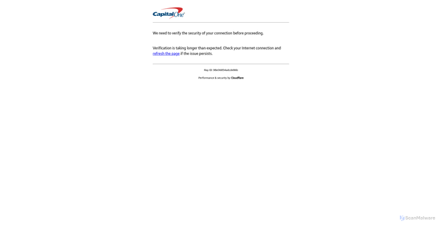 Security scan screenshot of https://click-notification.capitalone.com/f/a/Z8I--rB84hhLThk7iOJt5A~~/AAAAARA~/NYaONXmlFBg5Ur21FNu3qe3NSEaxA7Gm6CLmeOgcwSKoCEN4-pO25teb-WiMJRHh1BtxFmBZyih10DZpbHP7_1rzTX9vnsdGwLWISoZHxXvoDTu-9xib7K4nyN5Bsfp9