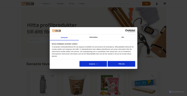 Security scan screenshot of https://produktmediaspecialisten.nu