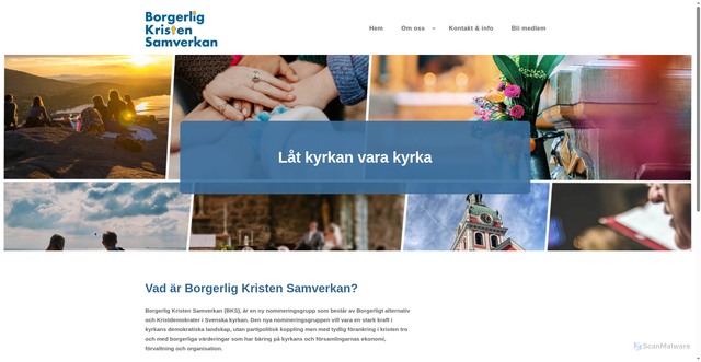 Security scan screenshot of https://borgerligtalternativ.nu