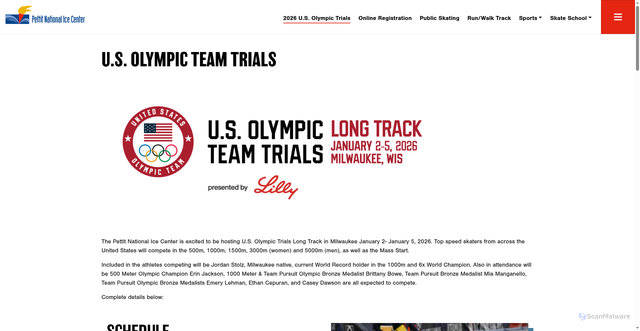 Security scan screenshot of https://www.thepettit.com/trials/