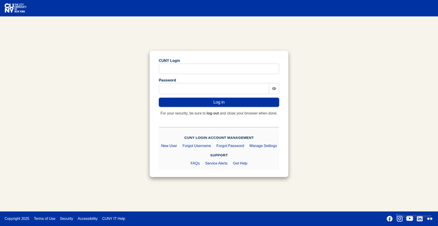 Security scan screenshot of https://brightspace.cuny.edu