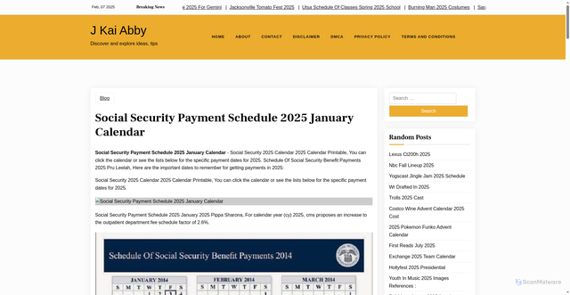 Security scan screenshot of https://jkaiabby.pages.dev/huufm-social-security-payment-schedule-2025-january-calendar-plptl/