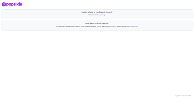 Security scan screenshot of https://pop6serve.com/