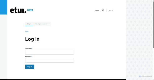 Security scan screenshot of https://crm.etui.org