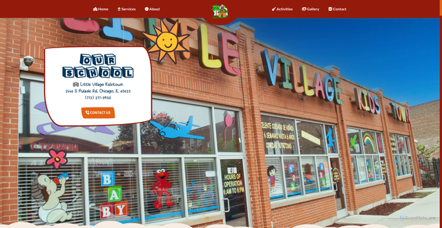 Security scan screenshot of https://littlevillagekidstown.qualitychildcarecentersofchicago.com/
