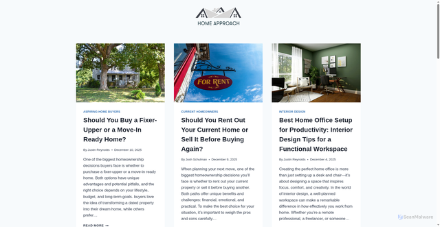 Security scan screenshot of https://homeapproach.com/articles/