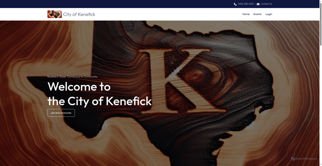 Security scan screenshot of https://cityofkenefick.gov/