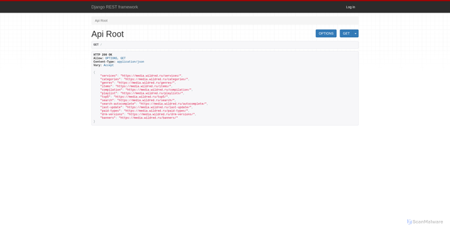 Security scan screenshot of https://media.wildred.ru
