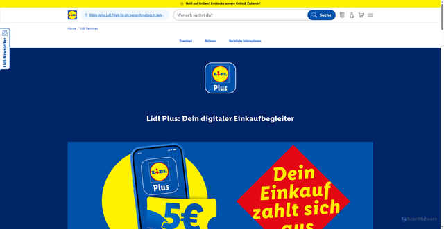 Security scan screenshot of https://lidlplus.com