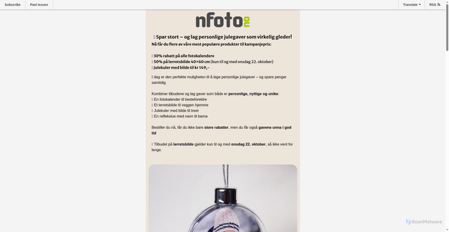 Security scan screenshot of https://mailchi.mp/278d6ba79323/kun-til-fredag-40-p-aluplate-16105073?e=e061ddc635