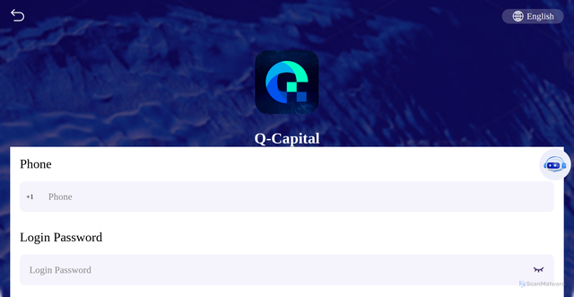 Security scan screenshot of https://quadrantcapital.vip/