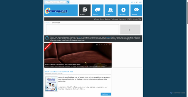 Security scan screenshot of https://www.istorya.net