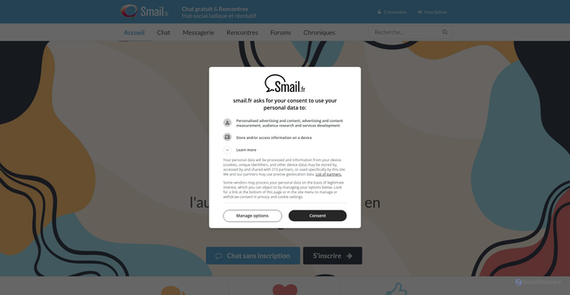 Security scan screenshot of https://www.smail.fr