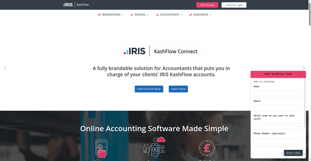 Security scan screenshot of https://kashflow.com