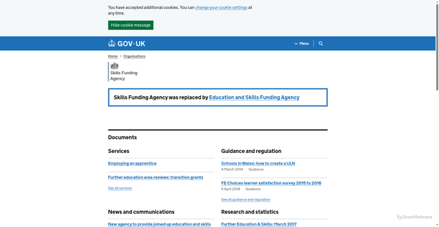 Security scan screenshot of http://www.theia.org.uk