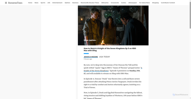 Security scan screenshot of https://www.reporter-times.com/story/shopping/2026/02/15/watch-a-knight-of-the-seven-kingdoms-episode-5-hbo-max-sling/88663102007/