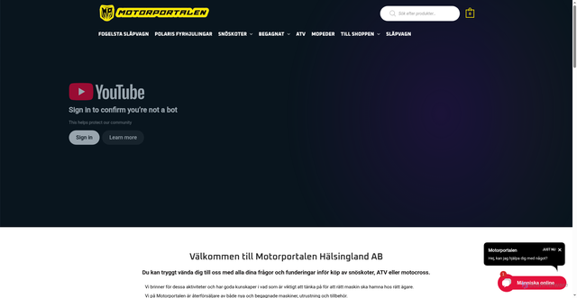 Security scan screenshot of https://arcticcatshopen.se