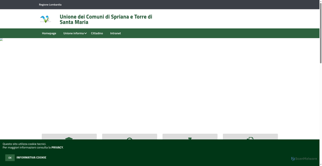 Security scan screenshot of https://www.unionesprianatorre.it/hh/index.php