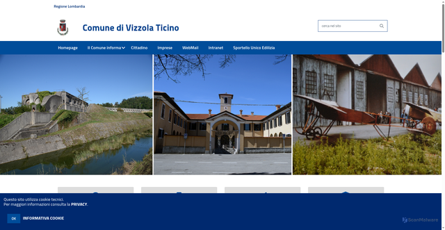Security scan screenshot of https://www.comune.vizzolaticino.va.it/hh/index.php