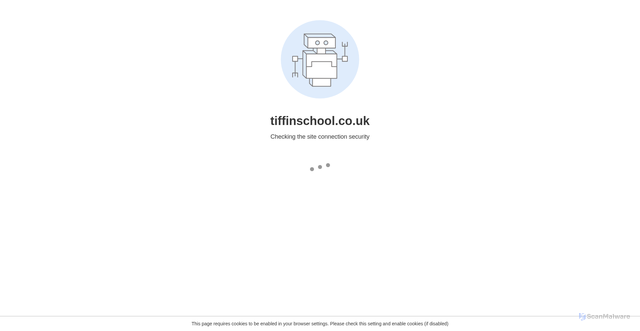 Security scan screenshot of https://www.tiffinschool.co.uk/