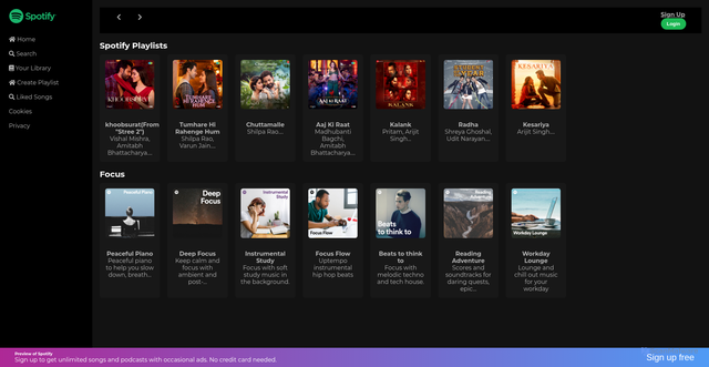 Security scan screenshot of https://sgspotifyclone.netlify.app/