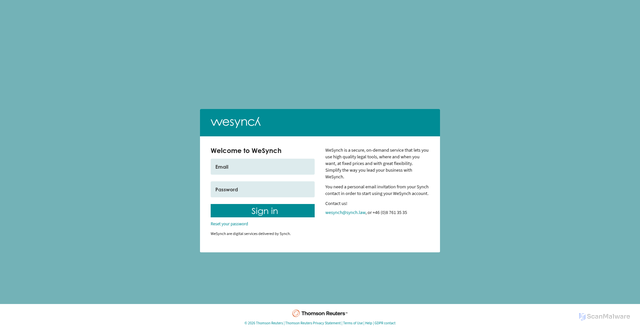 Security scan screenshot of https://wesynch.se