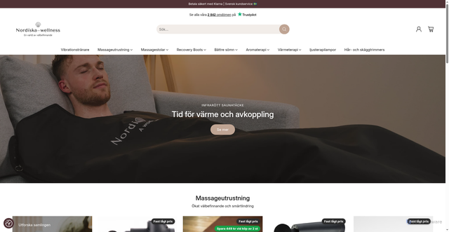 Security scan screenshot of https://nordiska-wellness.se
