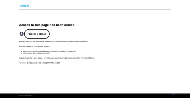 Security scan screenshot of https://drupal.org/