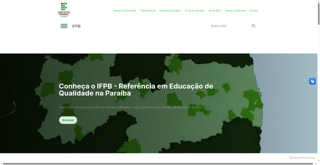 Security scan screenshot of https://www.ifpb.edu.br/