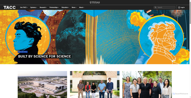 Security scan screenshot of https://tacc.utexas.edu