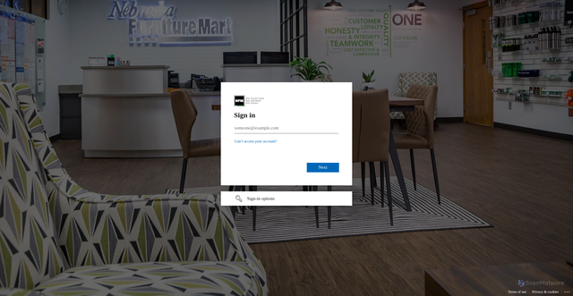 Security scan screenshot of https://nfm365-my.sharepoint.com