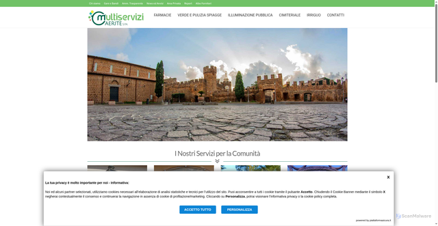 Security scan screenshot of https://www.multiservizicaerite.it/