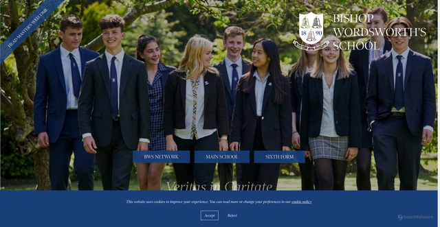 Security scan screenshot of http://bws-school.org.uk/