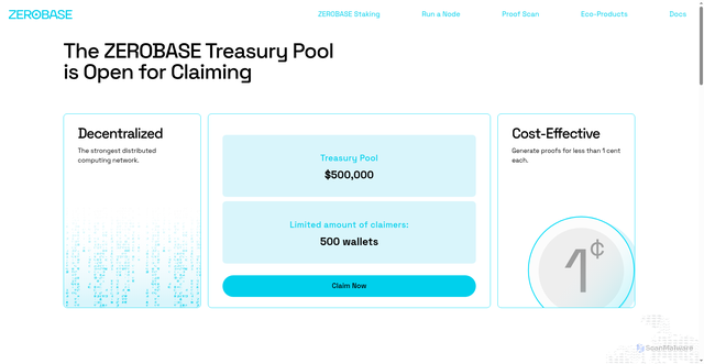 Security scan screenshot of http://treasury.pools-zerobase.pro/