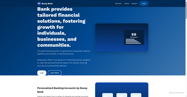 Security scan screenshot of https://busey.gr.com/