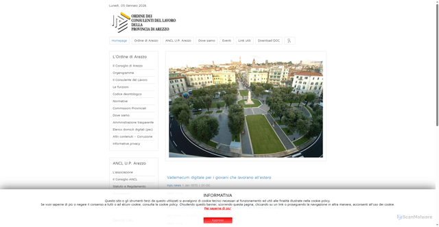 Security scan screenshot of https://www.consulentidellavoro.ar.it/