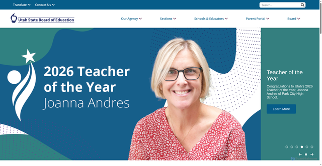 Security scan screenshot of https://www.schools.utah.gov/