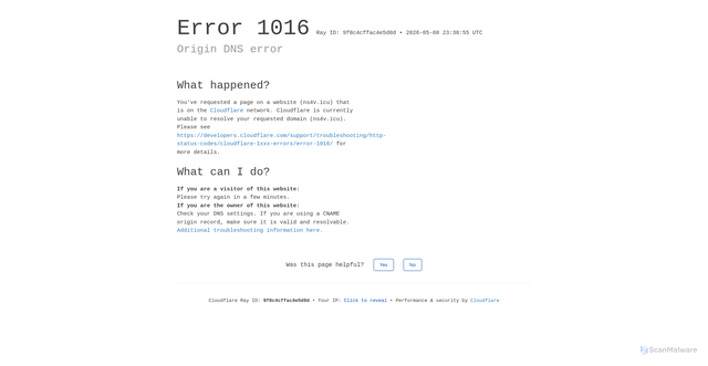 Security scan screenshot of https://ns4v.icu