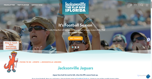 Security scan screenshot of https://www.visitjacksonville.com/things-to-do/sports/jacksonville-jaguars/