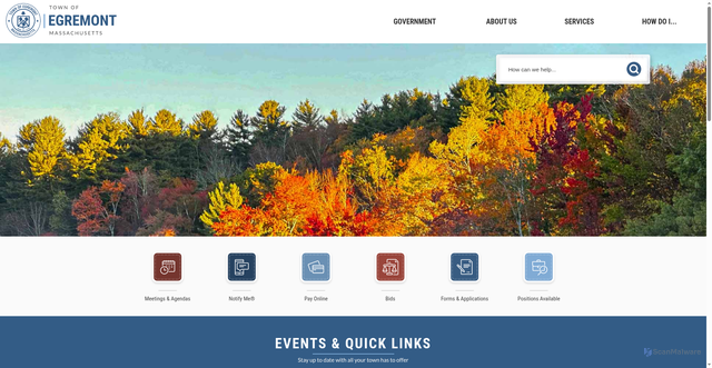 Security scan screenshot of https://egremont-ma.gov/