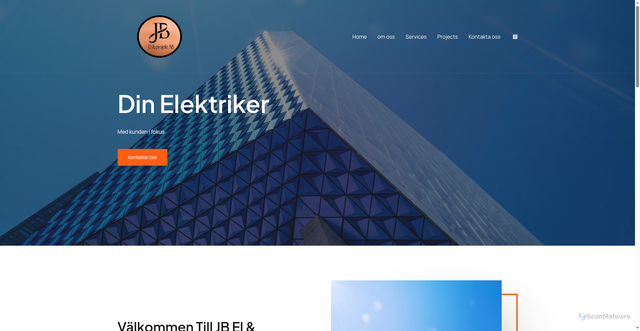 Security scan screenshot of https://jbelproj.se