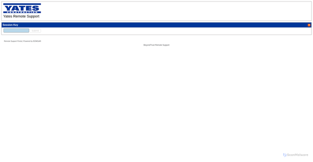 Security scan screenshot of https://wgyates.beyondtrustcloud.com
