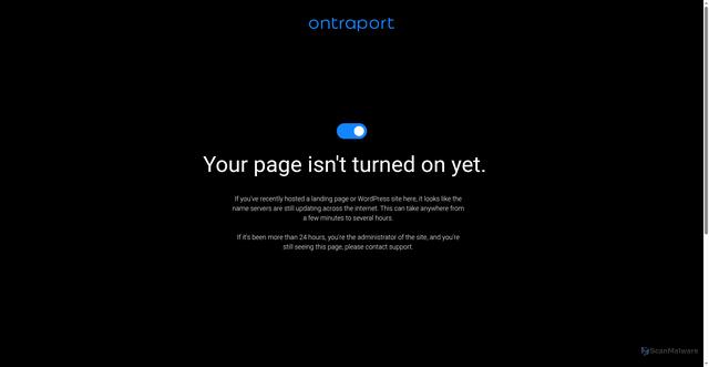 Security scan screenshot of https://ontralink.com