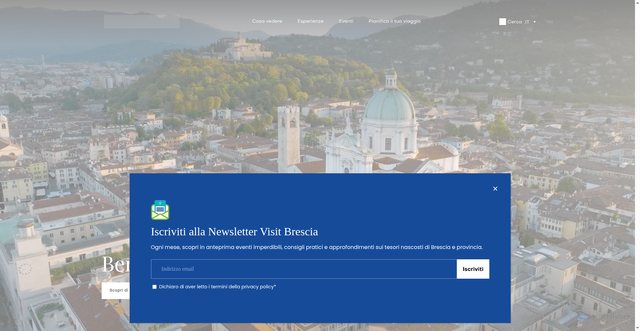 Security scan screenshot of https://www.bresciatourism.it